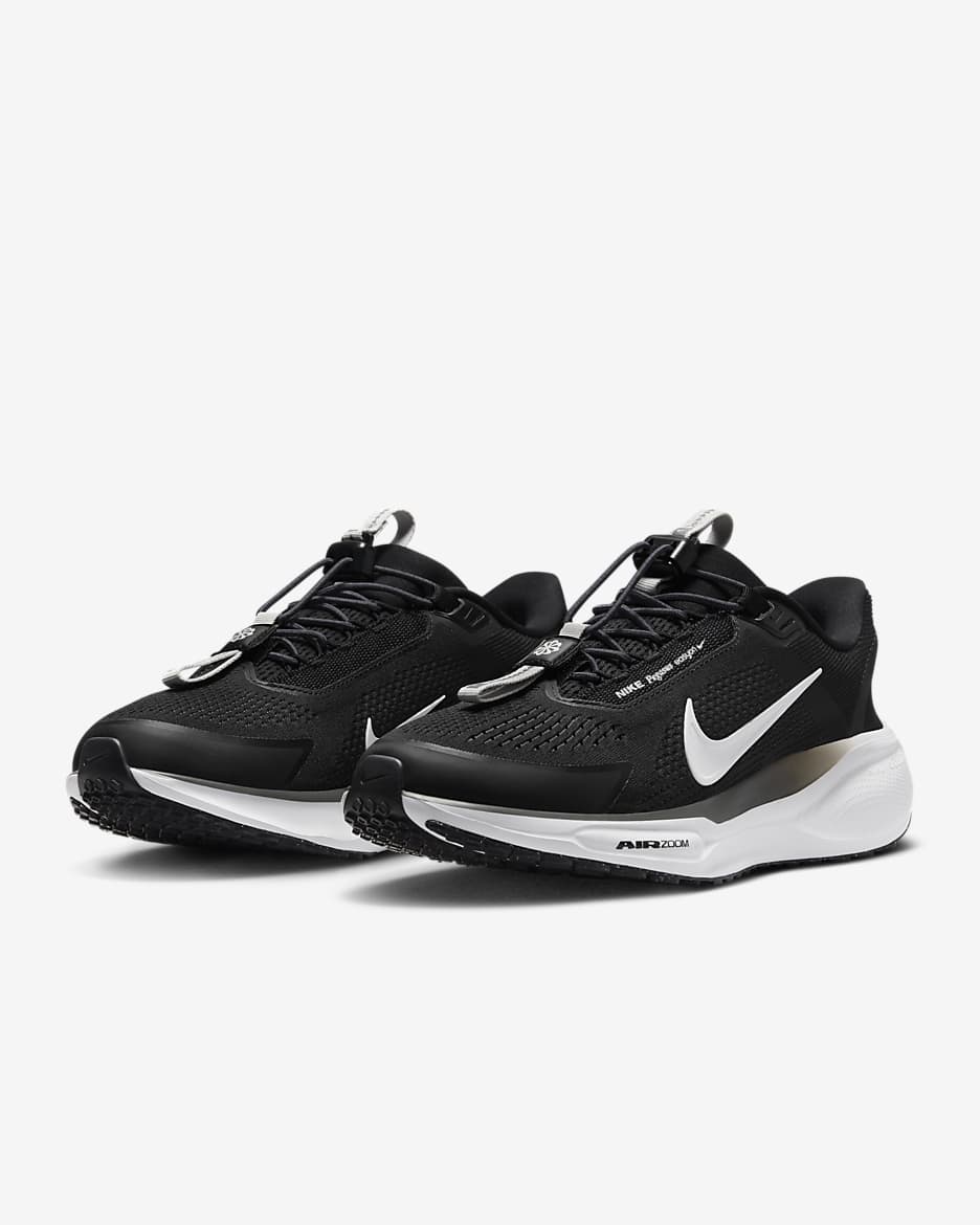 Nike Women s Pegasus EasyOn Running Shoes Size 10.5 Black White